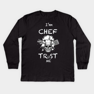 chef cook Kids Long Sleeve T-Shirt